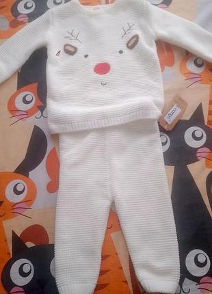 Вязаный костюм детский