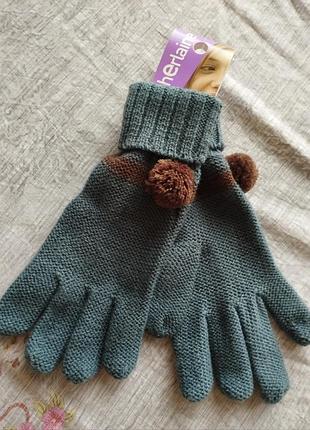 Перчатки новые женские акрил р.7-10