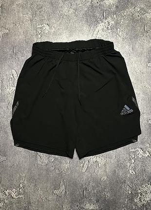 Спортивні шорти adidas чорні m поліестер технологічні