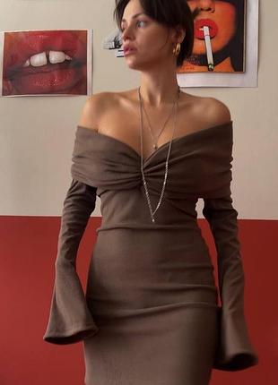 Турецький рубчик 🔥 💎 преміум якість | сукня з рубчика — мод. 1168 💎