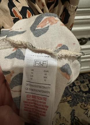 Платье оверсайз в леопардовый принт f&amp;f 5