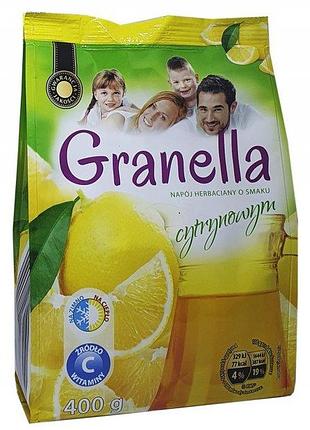 Чай гранулированный растворимый со вкусом лимона granella 400 г, польша 1436910739
