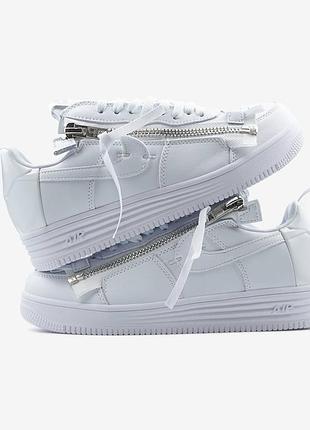 Nike lunar force 1 low acronym triple white 4