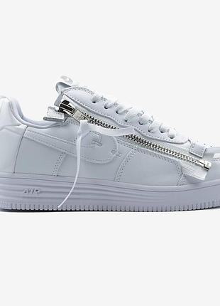 Nike lunar force 1 low acronym triple white 6