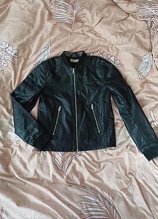 Черная кожаная куртка на мальчика h&amp;m р.152