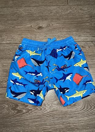 Купальні шорти акула на хлопчика 3-4роки
