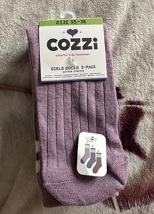 Дитячі шкарпетки cozzi. розміри 31/34 та 35/38