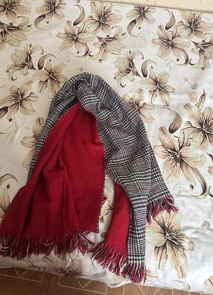 Женский шарф двусторонний. 65х170.