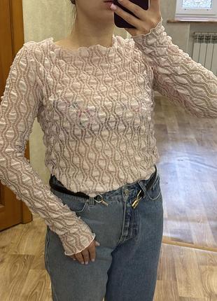 Вінтажна сітка ніжно рожевого кольору