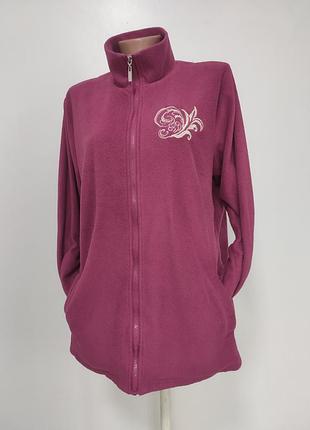 Жіноча флісова кофта на блискавці l/xl робоча