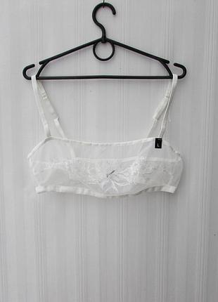 Прозорий бюстгальтер із вишивкою м'яка чашка без кісточок etam
