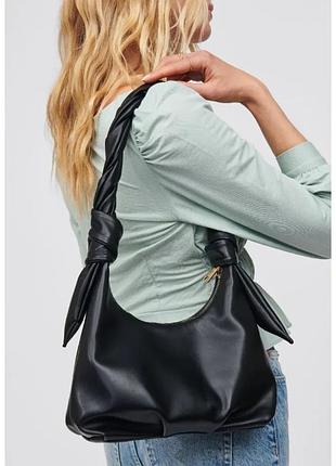 Сумка - хобо чорна urban expressions corey через плече