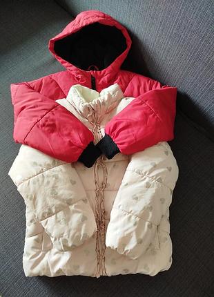 2 брендовые куртки для девочки