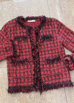 Кардиган в гусячу лапку 4