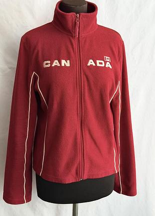 Вінтажна червона флісова кофта від бренду kalson