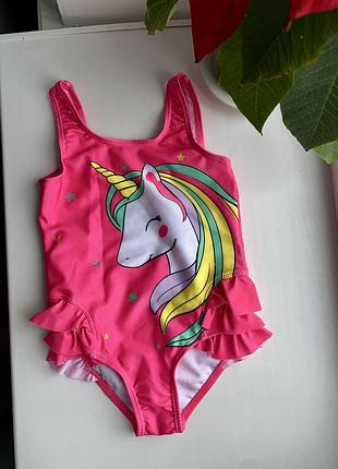 Купальник для дівчинки 3-4 роки суцільний купальник 98-104