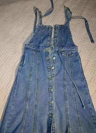 Сарафан женский джинсовый