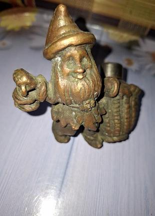 Солонка винтаж медь прошлый век