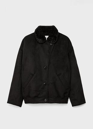 Дублянка куртка бомбер stradivarius