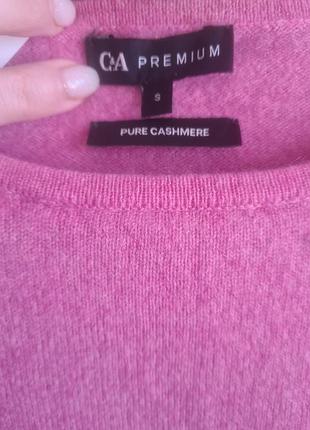 Тонкий кашеміровий светр від h&m рожевий жіночій