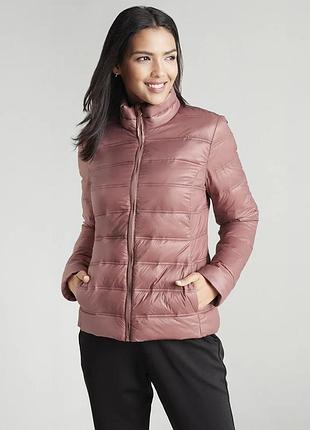 Куртка женская стеганая демисезонная водо, ветрозащитная esmara s 36-38 euro, наш 42-44 розовый
