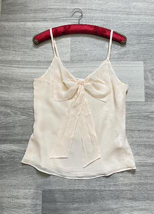 Шовкова майка жіноча 2006 року колекція victor rolf h&m з бантом