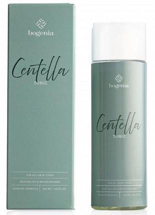 Тоник для лица centella tonic bogenia, 200 мл