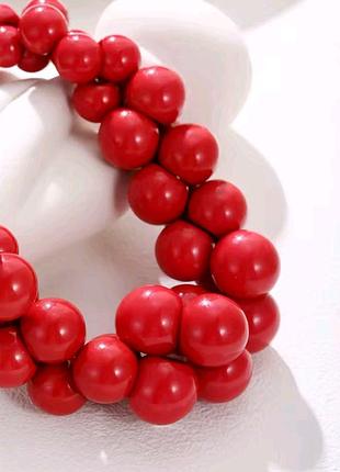 Кольє червоний колір, насичене, багате, шикарне