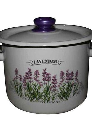 Каструля ем. 9л /2 циліндрична лаванда (i1621/2) тм idilia