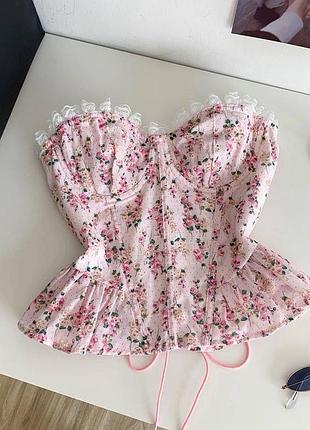 Корсет квітковий