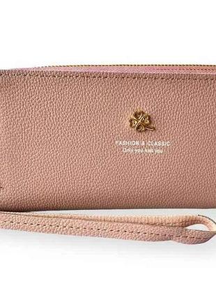 Кошелек 10х19х4,5см светло-фиолетовый, искусственная кожа 6093-4 тм китай