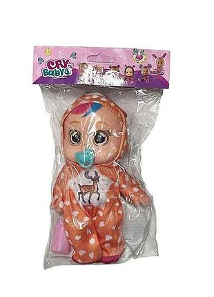 Лялька 14см crb пляшечка соска 18837-4 помаранчевий тм metr