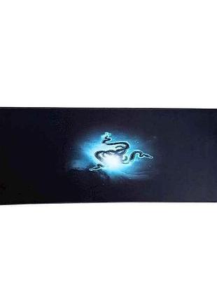 Коврик для мышки 800x300мм neon blue с боковой прошивкой антискользящая основа тм razer