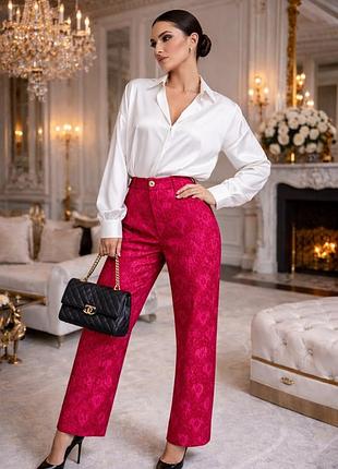 Брюки жаккард шикарна якість 36-38 р