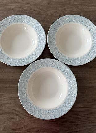 Глибокі тарілки від villeroy&boch, floreana blue