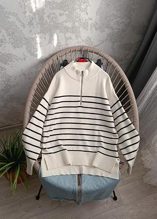 Светр жіночий  у смужку джемпер  віскоза opus.