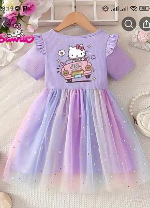 Святкова вечірня сукня випускна випуск пишна бальна на фотосесію день народження на новий рік на миколая 
хелоу кітті