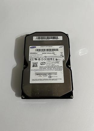 Жесткий диск hdd 80gb 7200rpm 8mb sata ii 3.5 samsung hd080hj 07667