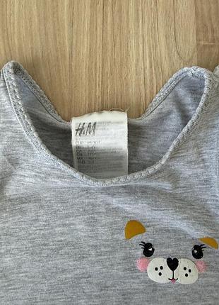 Набір майок h&m 2 шт базові дитячі майки 98 -104 см 2-4 роки 6
