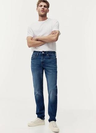 H&m straight regular jeans базові сині прямі чоловічі джинси 29/32
