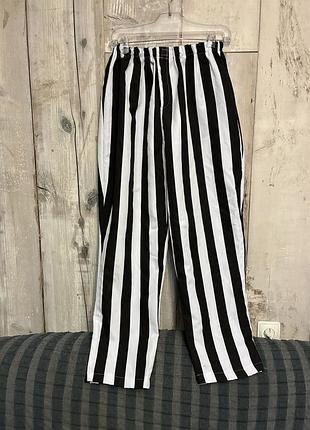 Чорно- білі. штани у смужку пірата для дорослого піратський костюм