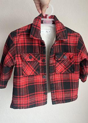 Рубашка теплая детская zara 2-3 года