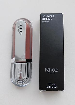 Блиск для губ kiko milano 3d hydra xtreme lipgloss 03 cocoaquake. оригінал. з сша