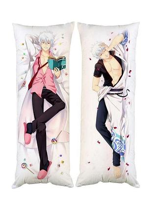 Подушка дакимакура гинтоки саката гинтама 40х100см 1261