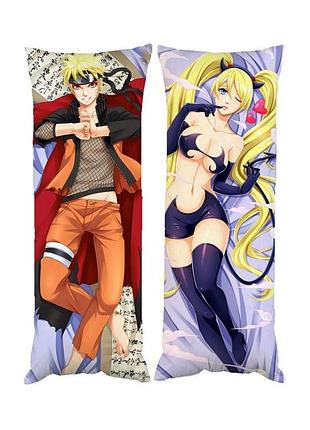 Подушка дакимакура наруто 40х120см 3147