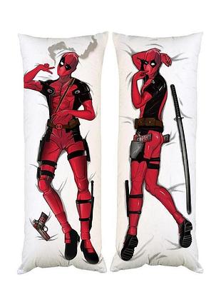 Подушка дакимакура deadpool 40х100см 3387