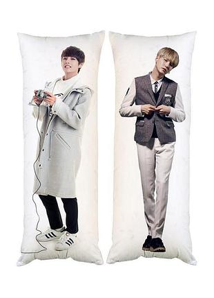 Подушка дакімакура k-pop кім те хен шуга bts 40х100см 2399
