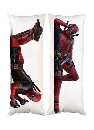 Подушка дакімакура deadpool 30х60см 3319