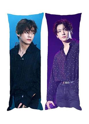 Подушка дакимакура k-pop bts тэхён тэ v чонгук гук 30х60см 1465