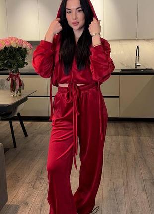 Жіночий спортивний велюровий костюм , п'ять різних кольорів.